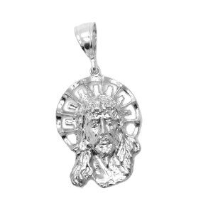.925 Jesus Christ Sterling Silver Pendant Charm